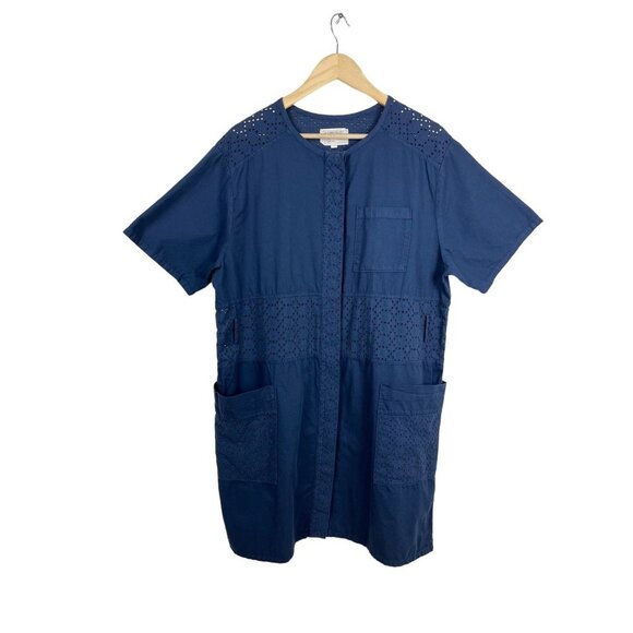 Current Elliott Ama Eyelet Navy dress size‎ 3(L) - Picture 2 of 7